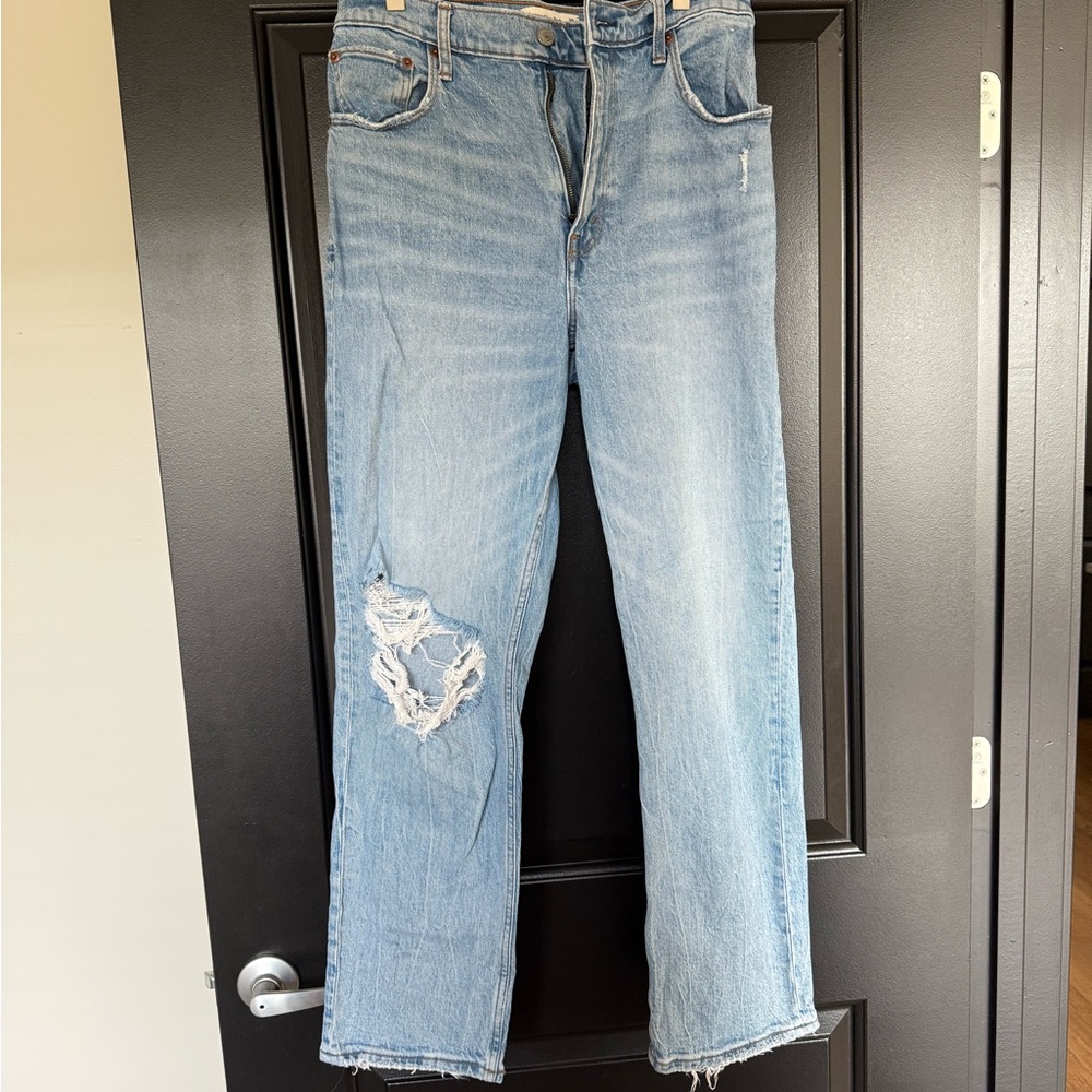 Abercrombie & Fitch Light Blue Straight Leg Jeans